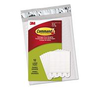 Command 12 Sets Large Picture Hanging Strips Black White