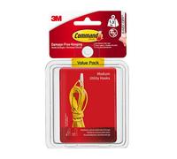 Command 17001-6Es White Medium Utility Hooks Value Pack 1.3Kg 6Pk One Colour (One Size)