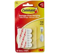 Command - 17022P16PK Small Refill Strip(White, Pack of 16)