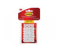 Command Decoration Clips for Christmas and Fairy Light - White, Value Pack