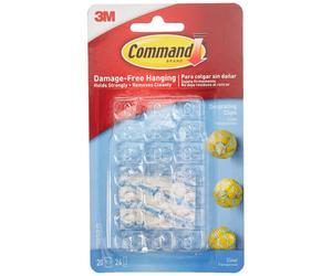 Command 17026CLR Decoration Clips for Christmas and Fairy Light - Clear