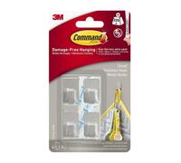 Command 17031Ss-4 Small Stainless Steel Metal Hook 225G 4Pk One Colour (One Size)