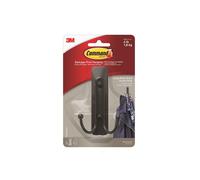 Command 17036B Large Matte Black Double Hook 1.8kg