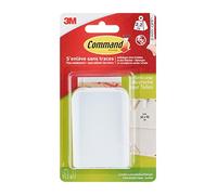 Command 17045 Jumbo Canvas Hanger, Up to 2.2 kg Load Capacity, 1 Hook, 4 Strips Size L, Green|red|Silver|Beige, Standard