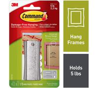 Command 17047 Sawtooth Metal - Sticky Nail and Stabiliser Strips - Silver, Pack of 1