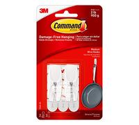 Command 17065-ES Wire Toggle Hook - Medium, White
