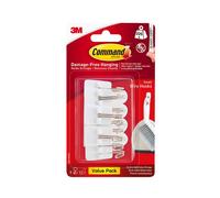 Command™ 17067-9VP White Wire Hooks Value Pack (Pack 9)