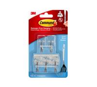 3M Command Small Clear Wire Hook (Holds)230G, Pack Of 5