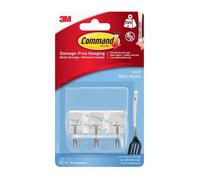 Command 17067CLR Small Clear Wire Hooks 225g 3pk - One Colour - One Size - One Colour