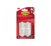 Command? Medium Designer Hook Strip 1 kg Holding Capacity White Pack of 2
