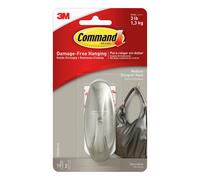 Command 17081BN-ES Medium Brushed Nickel Hook