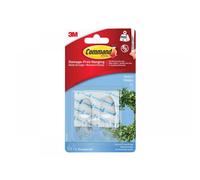 Command Medium Hooks-Clear 2 Hooks & 4 Strips