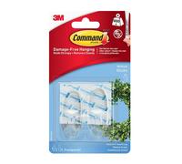 Command 17091CLR Medium Clear Hooks 900g 2pk - One Colour - One Size - One Colour