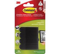 Command 17202BLK Picture Mounting Strips (Size S - Maximum Load up to 1.8 kg) 4 Sets with 2 Strips Small Black