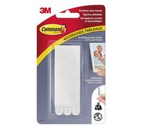 Command 17202BLK Picture Mounting Strips (Size S – Maximum Load up to 1.8 kg) 4 Sets with 2 Strips Medium-Schmal white