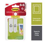 Command 17203 - Hanging Check Strips, 4 sets of small strips, 8 sets of medium strips, White