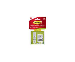 Command 17204-12ES 07248000796 CMND PIC HANG STRIP VP 12 Pairs White Picture