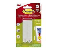 Command 17206 Adhesive Strip Picture Hooks, White, Size L, Pack of 4