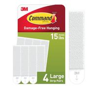 Command 17206 Large Picture Hanging Strips (4 Strips x Pack of 2)