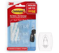 Command 17LW-CLR-CB19 17006CLR-ES Utility Hooks 1 inch Clear