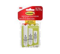 Command 3M Assorted Picture Hanging Strips Big Pack-Assorted (8 Large, 6 Medium, 4 Small)