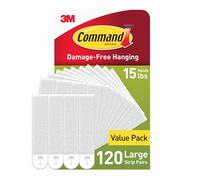 Command 3M Hanging Strips [Removable]: 5/8 in. x 2-3/4 in. (White) / 20 Strips