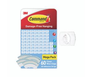 Command 60 Dec Clips + 68 Clr Strips