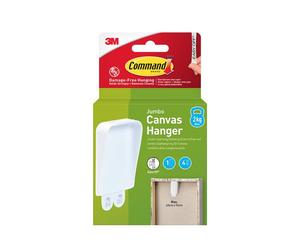 Command™ 7100337164 Jumbo Canvas Hanger (1 Hook + 2 Strips)