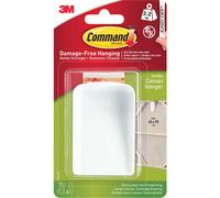 3M Command Jumbo Canvas Hanger White Hooks and 4 Strips, Acrylic, Multicoloured,