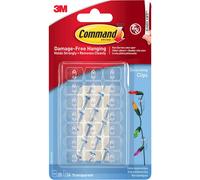 Command Adhesive Strip Decorating Clips Clear Pack of 20
