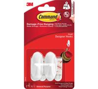 Command Hook Strips White 25 mm (W) x 0.022 m (L) Plastic 17082 Pack of 2