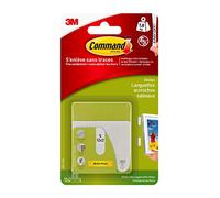 Command Adhesive Strips, Pack of 12 x 2 Small (24 Strips), White, Picture Hanging Without Drilling, Strips Hold up to 1.8 kg, Residue-Free Removal