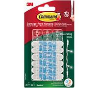 Command Adhesive Strips Transparent Plastic 17026H-AW Pack of 20