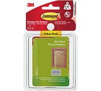 Command Adhesive Strips White Plastic 17043 Pack of 3