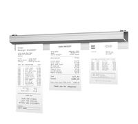 Command Bar for Hanging Orders Music Holder Order Holder Rail Aluminum Self Adhesive Clip Ticket Kitchen Bar Office 30cm