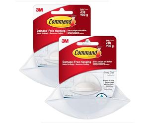 Command BATH-14 soap-Dishes, Frosted, M