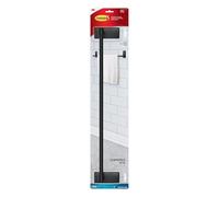 Command Bath Towel Bar [Removable]: 1 towel bar [4-strips] (Matte Black) / 4 strips