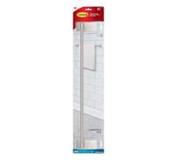 Command Bath Towel Bar [Removable]: 1 towel bar [4-strips] (Satin Nickel) / 4 strips