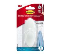 Command BATH17-UK Command Bathroom Large Towel Hook 2.2kg - One Colour - One Size - One Colour