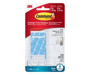 Command BATH22-ES Water-Resistant Refill Strips