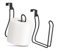 Command Bathroom Toilet Paper Roll Holder,Over The Tank Toilet Paper Holder,Chrome Bathroom Toilet Paper Holder Hanger Stand,Dispenser Reserve for Bathroom Storage and Organizatioz,Stainless Steel