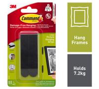 3M Command Adhesive Strips 17206BLK-UKN Black Pack of 4