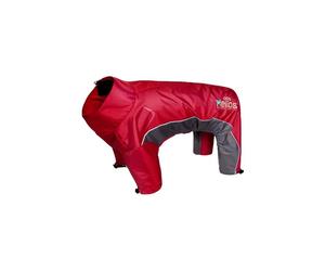 Command Blizzard Full-Bodied Adjustable & 3M Reflective Dog Jacket, Extra Large - Cola Red