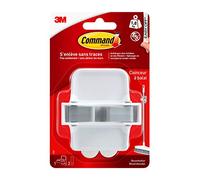 Command Broom Holder, 1 Hook and 2 Adhesive Strips - for Hanging Brooms, Brushes and Mops - Organise Without Damage - Holds up to 1.8 kg
