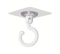 Command Ceiling Hooks 30pcs 360-Degree Rotating Self-Adhesive Hooks No Drilling Required