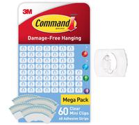 Command Clear Decorating Clips - Pack of 60