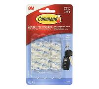 Command Clear Hooks Strips, Plastic, Mini 6 ea (Pack of 4)