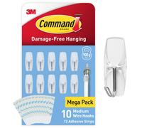 Command Clear Wire Toggle Hooks - Pack of 10