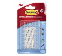 Command Adhesive Strips Transparent 13 mm (W) x 0.006 m (L) Plastic 17026CLR Pack of 20