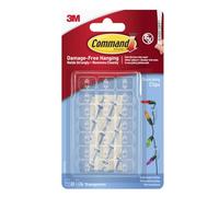 Command Adhesive Strips Transparent 13 mm (W) x 0.006 m (L) Plastic 17026CLR Pack of 20